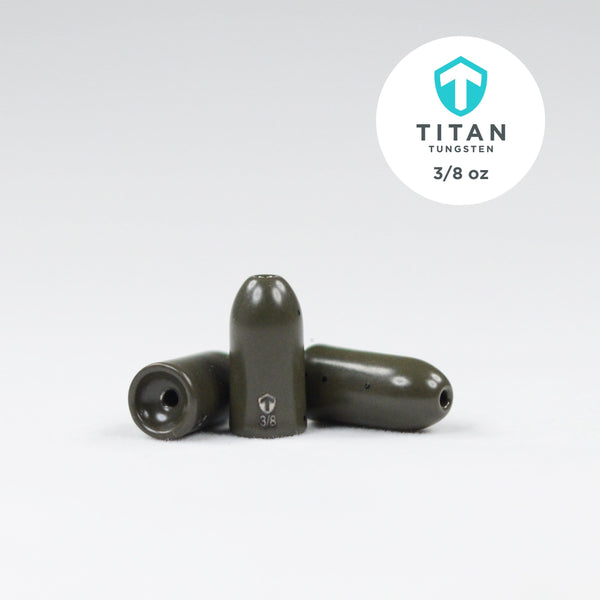 Pro-Series Worm Weights - Green Pumpkin - Titan Tungsten