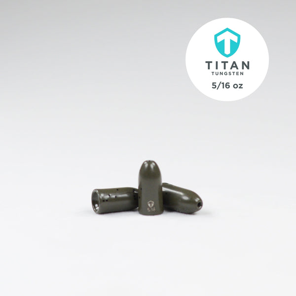 Pro-Series Worm Weights - Green Pumpkin - Titan Tungsten