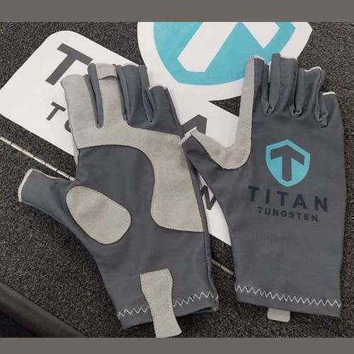 Titan SPF Fishing Gloves - Titan Tungsten